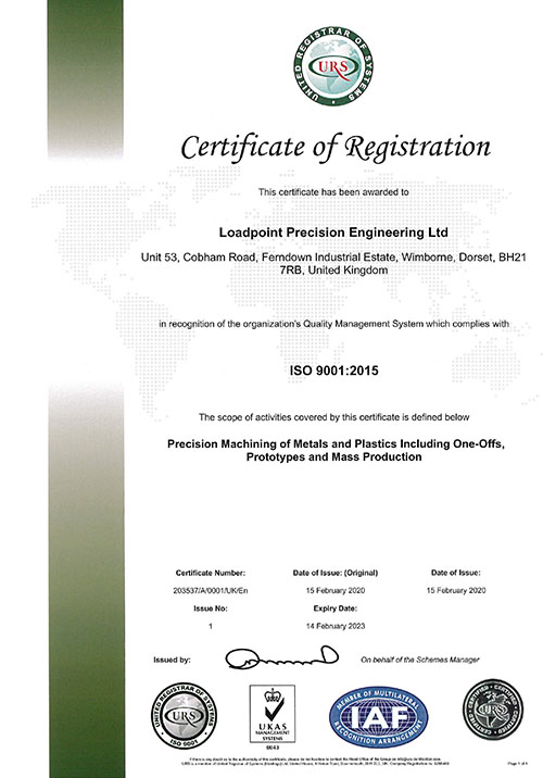 ISO-9001-precision engineering in Dorset